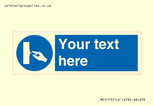 Custom Switch Off Sign